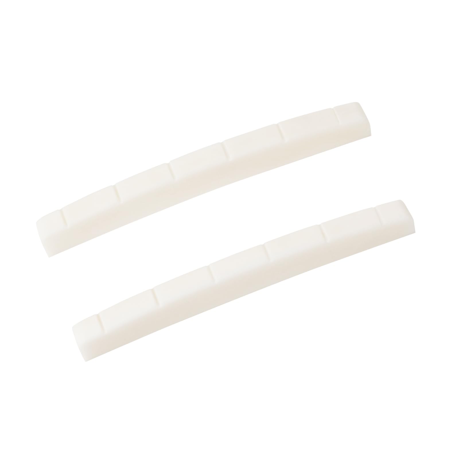 Banworks 6-String Electric Guitar Nuts with Radiused Bottom Cattle Bone Nuts Pre-Slotted Nuts Replacement Part for Strat ST Tele Guitars Pack of 2 JT/XZ-01 43x3.2x5/5.65/4.6mm (1-11/16"x1/8"x13/64") - Image 4