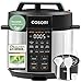 COSORI Schnellkochtopf, Keramikbeschichtung, 9-in-1, Multikocher mit 14 Funktionen, Pressure Cooker 5,7 L, Reiskocher, Dampfgarer, Joghurtbereiter, Slow cooker und Sous Vide, Rezeptbuch, Edelstahl
