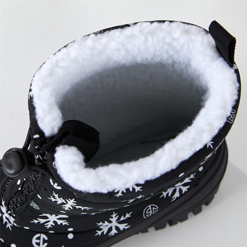 Boys Girls Toddler Snow Boots Waterproof Winter Boots Children Warm Outdoor Winter Shoes(Toddler,Little Kids,Big Kids)3