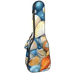 Waterproof Oxford Cloth Ukulele Bag Fairy with Bird and Flower Durable & Stylish Ukulele Case with Storage 贝壳63 - Les Beatles, Paul McCartney, John Lennon, RIngo Starr, George Harrison