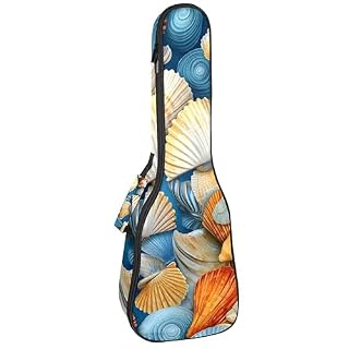 Waterproof Oxford Cloth Ukulele Bag Fairy with Bird and Flower Durable & Stylish Ukulele Case with Storage 贝壳63 - Les Beatles, Paul McCartney, John Lennon, RIngo Starr, George Harrison