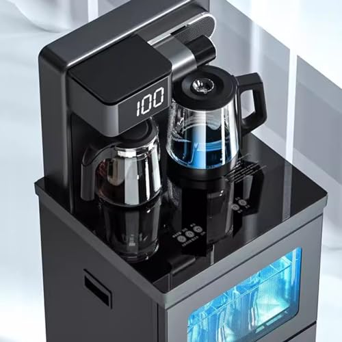 Tea Bar Machine Household High-end Fully Automatic Intelligent Boiling Water Dispenser Bottom Mounted Bucket Tea Dispenser (Color : Ice Warm)