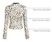 CIDER Women's Floral Knitted Long Sleeve Mock Neck Going Out Slim Fit Tops Fall Outfits Trendy Clothes Multicolor, L