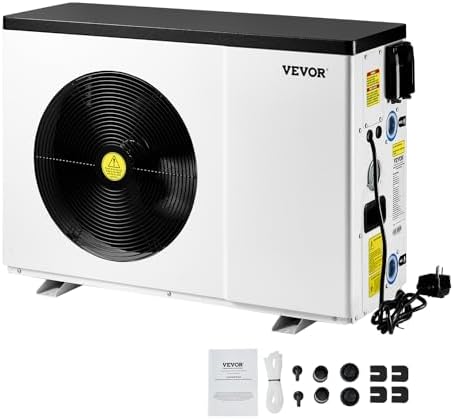 Vevor Electric Pool Heater - Which 5 Models Stand Out This Season? 4 VEVOR Electric Pool Heat Pump, 22250 BTU, Pool Heaters for 3171-6605GAL Above and In Ground Pools, Low Noise, Heating and Cooling Highly Efficient & Energy-Saving Pool Water Heater AC120V 60Hz