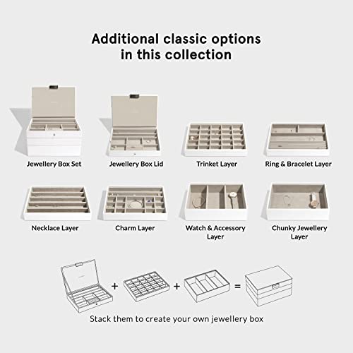 Couche classique Stackers pour bibelots blanc plateau bijoux organisateur - 5