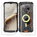 BUNALFaa Custodia per Doogee Fire7 Pro (6.56"), 2 Transparent Cover Antiurto Antigraffio Ultra Sottile Silicone Case Protettiva in Morbido per Doogee Fire7 Pro - Transparent