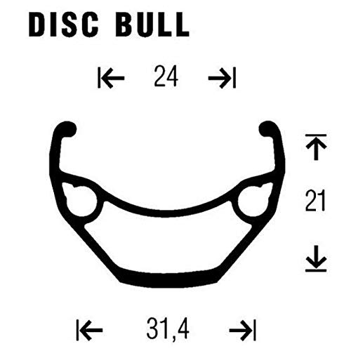 Gurpil 63987 Rueda, Trasero, Disco Bull, Carrete, Shimano 475, 8-9v, Multicolor, M