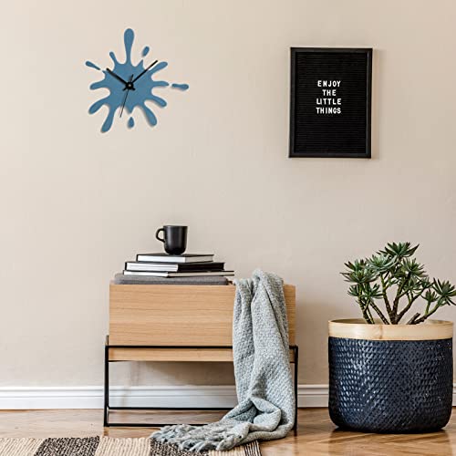 Treelf 12 Inch Silent Water Drop Shape Wall Clock For Kitchen,Living Room,Bedroom Wall Decor,Perfect Room & Wall Decor For School Classrooms, Playrooms And Kids Bedrooms As A Gift For Boys And Girls #TOP4