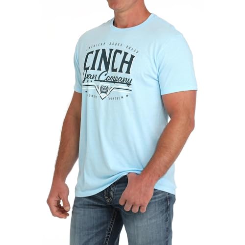 Cinch Mens Jean Logo Light Blue Tshirt2