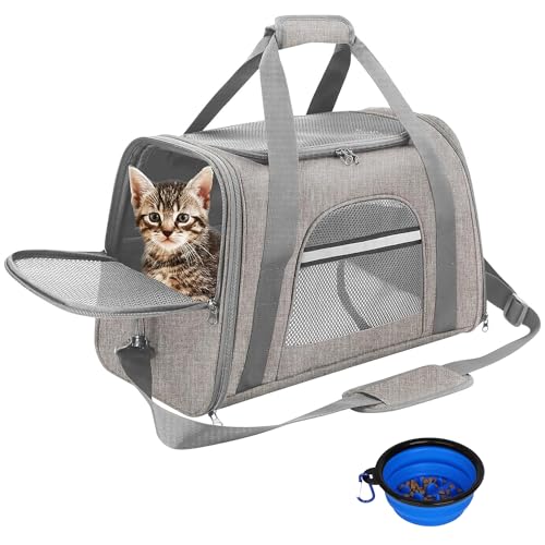 Shjoee Transportín Perro Gato Bolsa De Transporte Transpirable Para Mascotas Transporte Para Gatos Plegable Pet Carrier Bolso De Hombro Acolchad Shjoee Transportín Perro Gato Bolsa De Transporte Transpirable Para Mascotas Transporte Para Gatos Plegable Pet Carrier Bolso De Hombro Acolchad