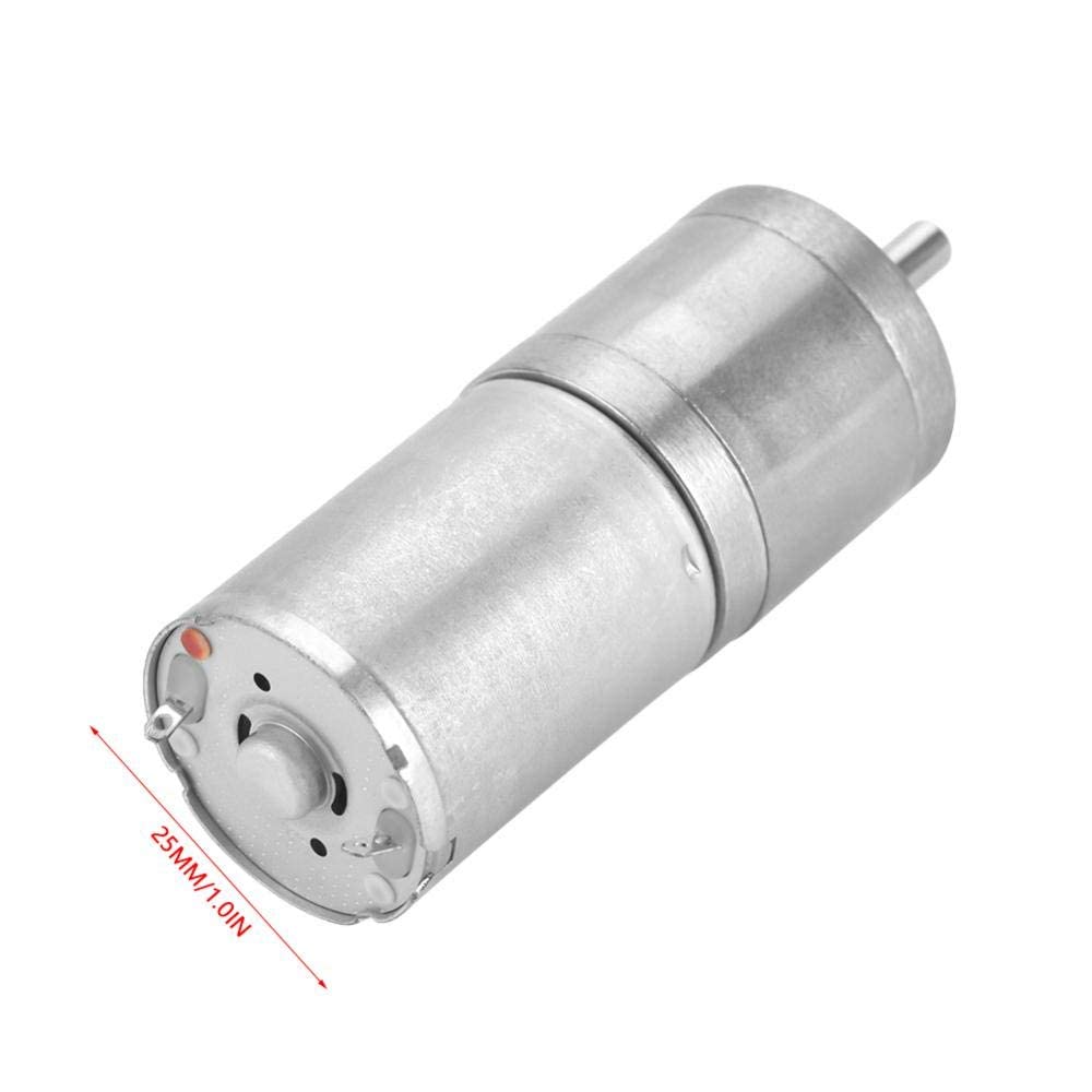 25GA-370 DC 12V Electric Gear Motor Reduction Motor for RC Car Robot Model DIY Engine Toys Outer Diameter 25MM (60 RPM)