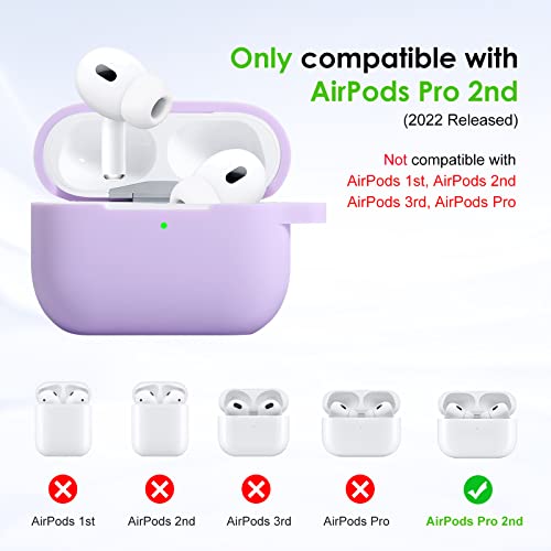 Coque AirPods Pro 2 bordeaux avec joli kit pompon et clé pour offrir - 3