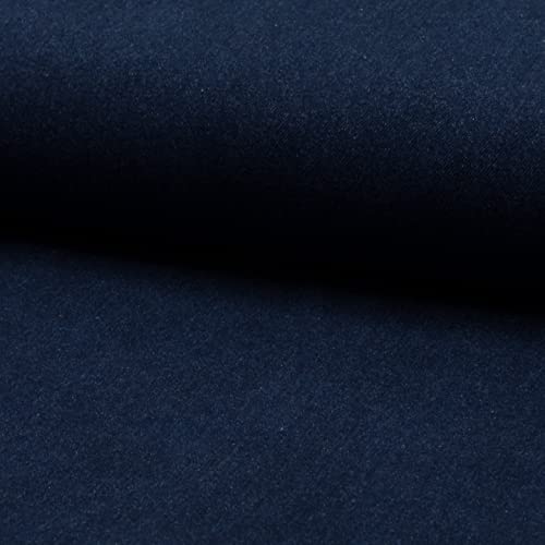 Tissu denim délavé au mètre coton bleu eau pour vêtement jean et ameublement