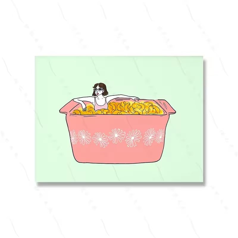 EPFXVJKLY Salsa de arándanos ilustrada Impresión de pared Café griego Póster floral Lata de sardina Cuadros Decoración de cocina 50X70Cm Sin marco