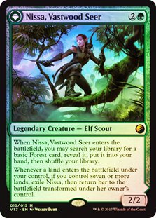 巨森の予見者、ニッサ　SDCC　英語Foil Amazon.co.jp: 英語版フォイル From the Vault:Transform V17 巨森の