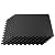 We Sell Mats Foam Interlocking Square Floor Tiles with Borders, (Each 2 x 2 Feet), 16 SQFT (4 Tiles + Borders) - Black, 16 square feet (4 tiles) (M24-10M)