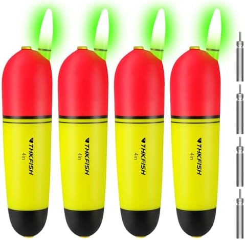 THKFISH Fishing Slip Bobbers, EVA Foam Bobbers Night Fishing Slip...