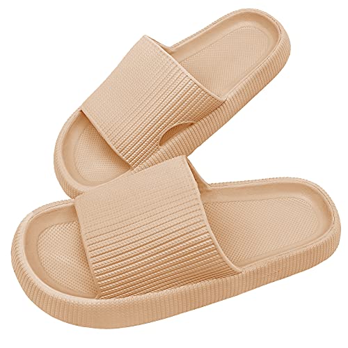 Slippers for Women and Men Non-Slip Quick Drying Open Toe Super Soft Thick Sole Sandals Home Shower Bathroom Slipper