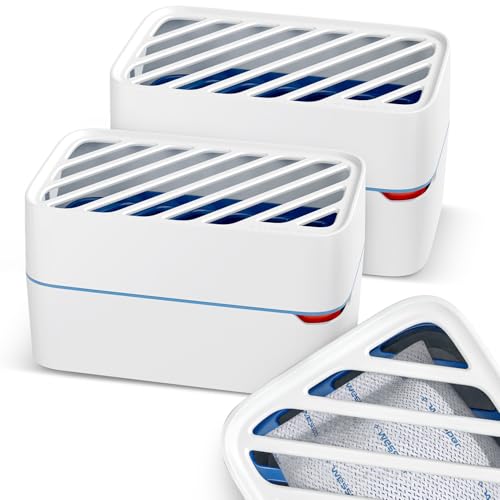 Wessper 2x Déshumidificateur d'air pour la Maison avec indicateur d'usure, 2x e Granulés pour Déshumidificateur 500g, Recharges ultra-absorbantes | Contrôle des moisissures pour pièces de 40 m²