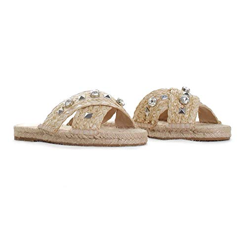 Vince Camuto Women's Jermindi Slide Sandal, Natural, 8.5 M
