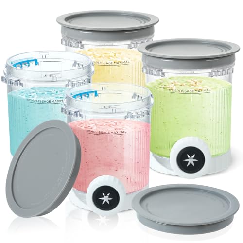 PCTTOIL 4 Stück Behälter für Ninja Swirl by CREAMi Eismaschine