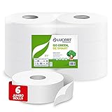 cuanto pesa un rollo de papel higienico industrial Consta de 2 capas de papel 100% reciclado y con certificación FSC. Papel suave, consistente y extra blanco