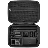 Honbobo Custodia da trasporto per DJI Osmo Action 6, Custodia protettiva Borsa da viaggio Sacca a mano Borsa a tracolla Accessori per DJI Osmo Action 6 Adventure Combo (Black)