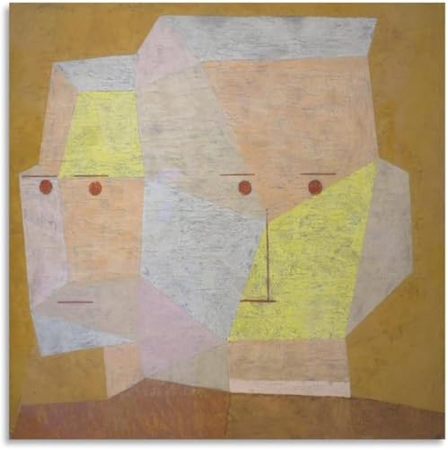 Décoration murale 60x60cm Paul Klee affiche abstrait cubisme sans cadre