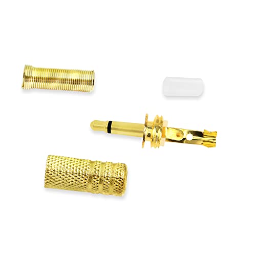 Conector Masculino TS 3.5mm 2 polos con resorte 2 unidades miniatura 5