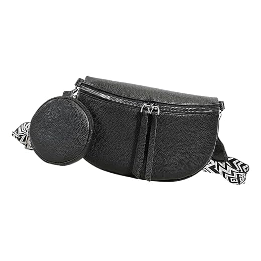 Bolsa tiracolo para mulheres, mochila de ombro moderna, bolsa tiracolo feminina leve para academia, festival, viagem, acampamento, trabalho, escola, Preto, Refer to description