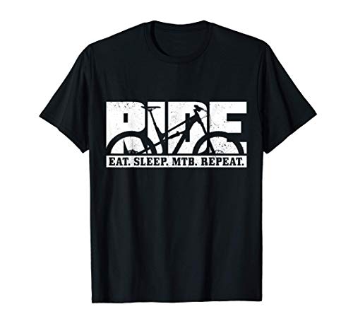 Mountain Bike Eat Sleep MTB Repeat Downhill Biking Gift T-Shirt