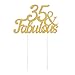 LXZS-BH Gold Glitter Fabulous Cake Topper,Wedding,Birthday,Anniversary, Party Decorations (35th)
