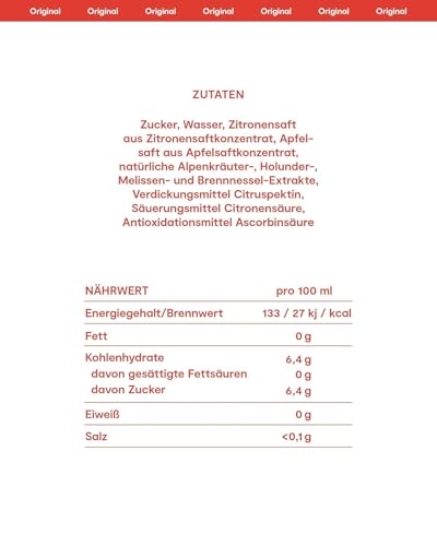 Almdudler Sirup Paket 6 x 700ml: 3 x 700 ml Almdudler Alpenkräuter und 3 x 700 ml Himbeer-Zitrone Getränkesirup - ergibt ca. 7 Liter Limo