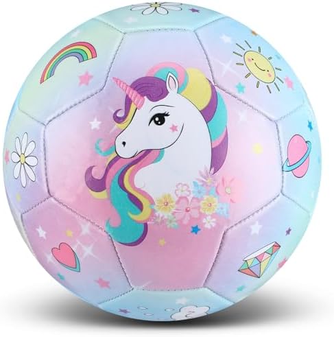 HyDren Kids Size 3 Soccer Ball with Pump Official Cute Cartoon To...