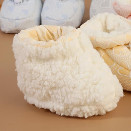 Warm Fur Baby Boots, Baby Plush Cotton Toddler Shoes, Cozy Fleece Baby Booties, Soft Sole Warm Booties (Pink,10.5cm/5-8 Months)4