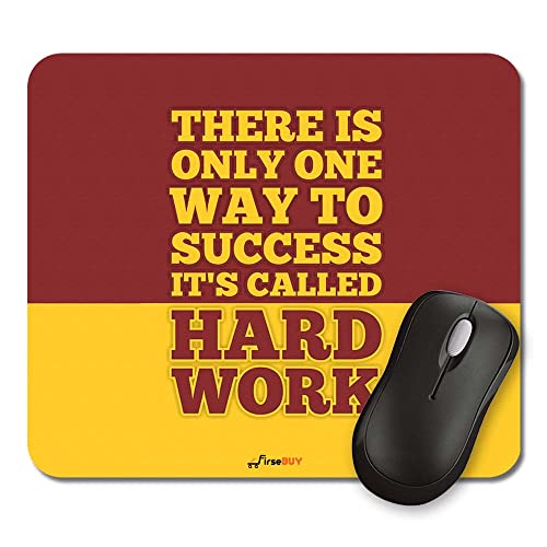 Image of Rectangle Mouse Pad, Anti Slip Rubber There is Only One Way to Success It's Called Hard Work Mousepads Desktops Gaming Mouse Mat Customized Designed for Home and Office, 8.6 X 7.08 Inches