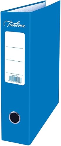 Treeline A4 Board Lever Arch Files 5-Piece Set, Blue