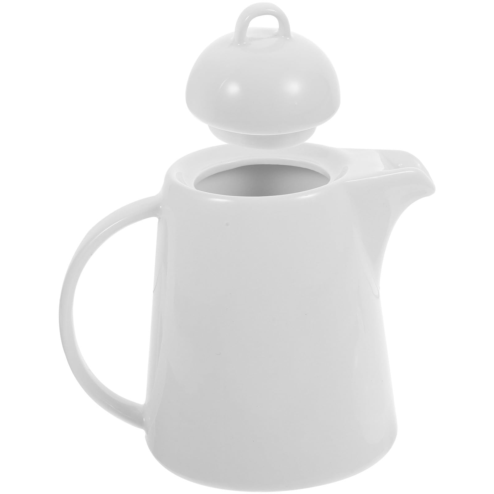 Kichvoe Brocca Fredda in Ceramica 850ml Manico e Coperchio, Brocca per Acqua e Succo per Uso Domestico, Resistente e Facile da Pulire, per Pranzi, Picnic e Feste