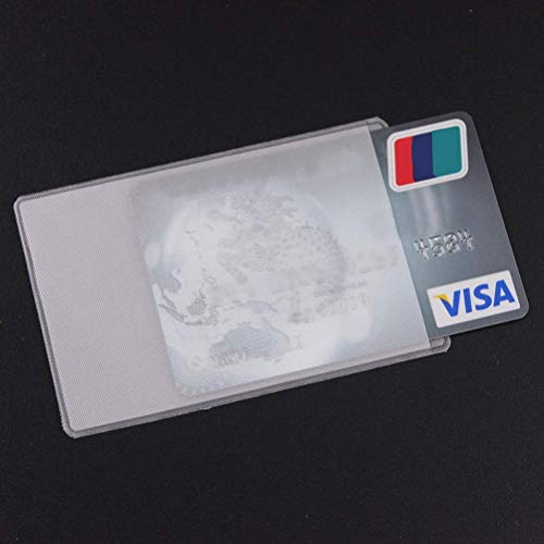 Image of flying CLOUDS Unisex Synthetic Card Sleeve (Transparent, Pack of 50)