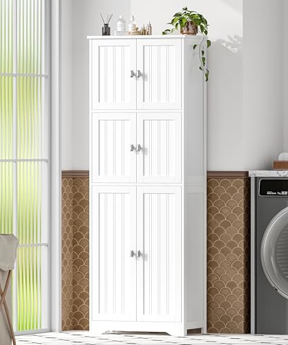 Zeibospri Tall Bathroom Linen Cabinet