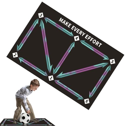 Estera de entrenamiento de fútbol para control de ritmo y agilidad en casa
