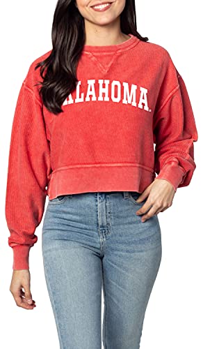 Image of chicka-d NCAA womens Corded Boxy Pullover