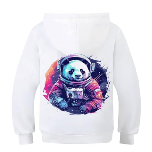 Sweat à capuche panda résistant pour pull léger enfant 10-12Y