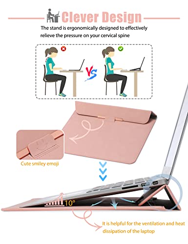 HYZUO 13.3-14 Inch Laptop Case Sleeve with Stand for MacBook Pro 14 M5/M4/M3/M2/M1 A3426 A3427 2026-2021 - Image 2