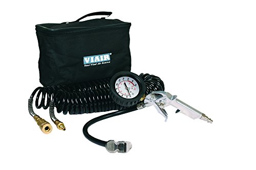 Image of VIAIR 00047 Tire Inflation Kit with 2.5 inch Mechanical Gauge Tire Gun (200 PSI), 1 Pack