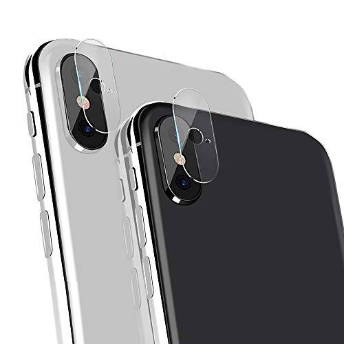 iPhone X Camera Lens Protector, iPhone X Camera Screen Protector 2 Pack 9H Hardness Anti-Scratch Explosion-proof Tempered Glass Protective Camera Lens Hard Protector Film for iPhone X/iPhone Xs/iPhone
