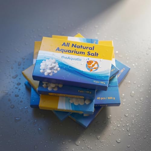 Image of Premium Aquarium Salt, Aquarium Salt Freshwater Tablets for Aquarium Water Treatments Essential Supplies (15 Tablets)