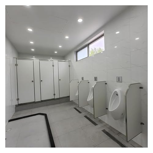 Mampara divisoria para inodoro baño público y urinarios de pared 7
