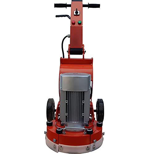 INTSUPERMAI Floor Grinding and Trimming Machine Hand Push Concrete Floor Grinder Ground Polishing Machine Heavy Duty Hand-Push Concrete Grinding Machine 220V