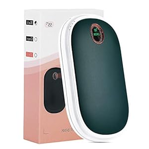 ENCOFT Elektrischer Handwärmer, 10000mAh wiederaufladbar tragbarer Handwärmer, Taschenwärmer USB Powerbank geeignet für…